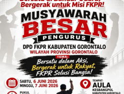 FKPR Gelar Musyawarah Besar Perdana di Kabupaten Gorontalo, Tegaskan Komitmen Kawal Kebijakan Pro-Rakyat