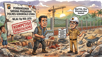 Proyek Pembangunan Sarana Prasarana Polres Gorontalo Utara Senilai Rp900 Juta Dinyatakan Batal, Ini Penjelasan Resmi PUPR