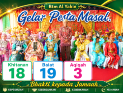 ‎Bakti Terhadap Jamaah, Tamirul Masjid Al-Yakin Kelurahan Moodu Gelar Pesta Masal