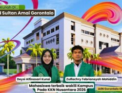Dua Mahasiswa Terbaik IAIN Sultan Amai Gorontalo Siap Ukir Prestasi di KKN Nusantara 2026 Banten