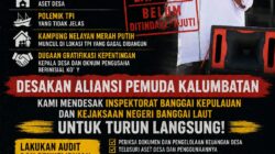 Aliansi Pemuda Kalumbatan Desak Kejari Banggai Laut dan Inspektorat Audit Dugaan Persoalan Desa