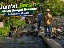 Demi Cegah Banjir, Camat Kota Timur & Lurah Moodu Pastikan Sungai Bolango Bebas Sampah