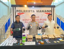 Satres Narkoba Polresta Manado Ungkap Enam Kasus Selama Juni 2026, Sita Narkotika dan Obat Keras