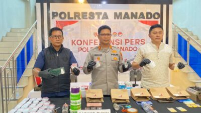 Satres Narkoba Polresta Manado Ungkap Enam Kasus Selama Juni 2026, Sita Narkotika dan Obat Keras