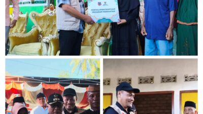Didampingi Kepala BAZNAS, Bupati Gorontalo Resmikan Rumah Layak Huni dan Serahkan Bantuan Kesehatan serta Sembako di Pulubala
