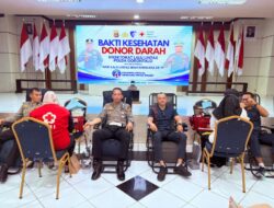 Hari Lalu Lintas Bhayangkara ke-71: Kepedulian Ditlantas Polda Gorontalo Lewat Donor Darah