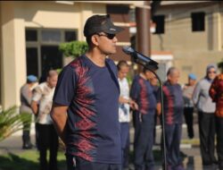 Pimpin Apel Gabungan Polda Gorontalo, Dirreskrimum: Tegakkan Hukum Secara Cermat dan Jaga Kesehatan