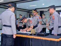 Kapolda Gorontalo Pimpin Sertijab Empat Pejabat Utama, Wakapolda dan Tiga Kabid Berganti